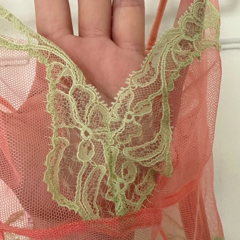 Agent Provocateur Heidi Bralette melon mint size small